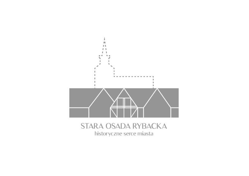 Logo monochromatyczne z nazwą i hasłem